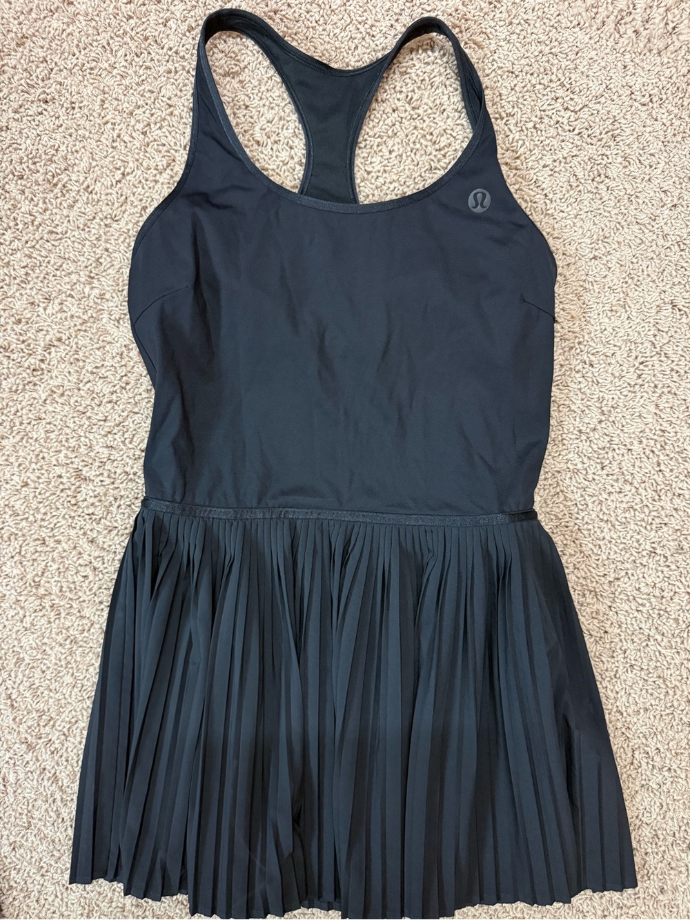 lululemon athletica Black Scoop Neck Tennis Dress